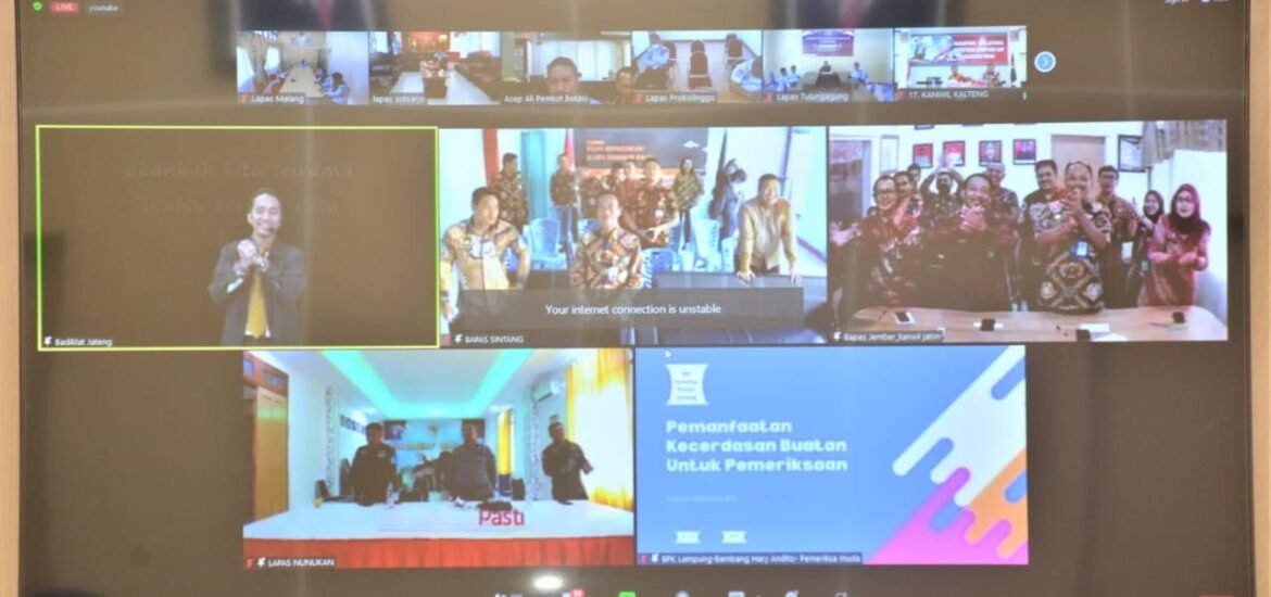 Lapas Kelas I Malang Ikuti Webinar Smart Agility dan Humble Team Work Badiklat Kumham