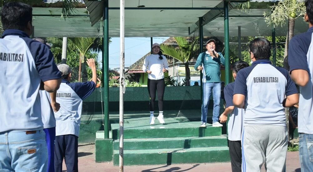 Senam Aerobik Bersama WBP Lapas Kelas I Malang