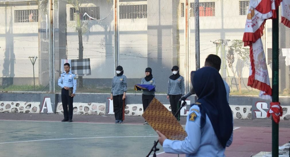 Begini Persiapan Upacara 17 Agustus di Lapas Kelas I Malang